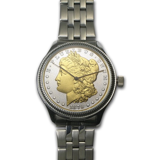 Men's Morgan Dollar Watch - Stainless Steel Bracelet Men's Morgan Dollar Watch - Stainless Steel Bracelet